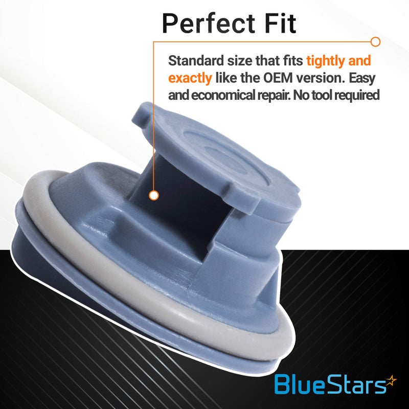 BlueStars 8558307 Dishwasher Dispenser Cap - Ultra Durable Rinse Aid Cap - Compatible with Whirlpool Kenmore Dishwashers - Replaces WP8558307 8193984 8539095 PS11746426 AP6013204 - PACK OF 2 - Image 4